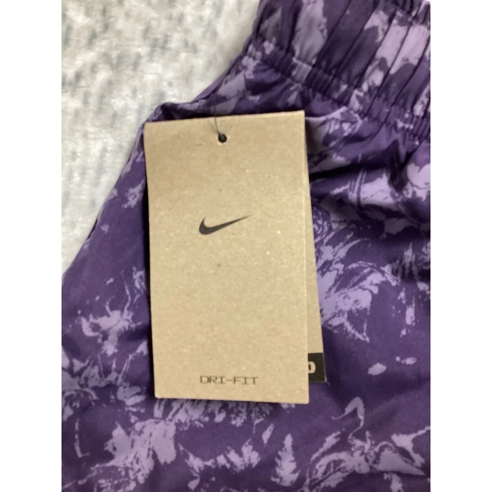 Nike Womens Dri-FIT Running‎ Shorts Purple Abstract Print FZ3482-509 XS NEW